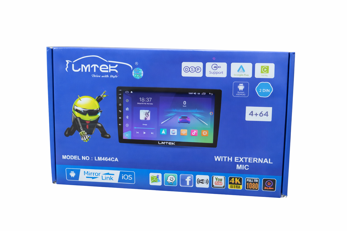 LMTEK Android Player 4/64 Wireless CarPlay 9'