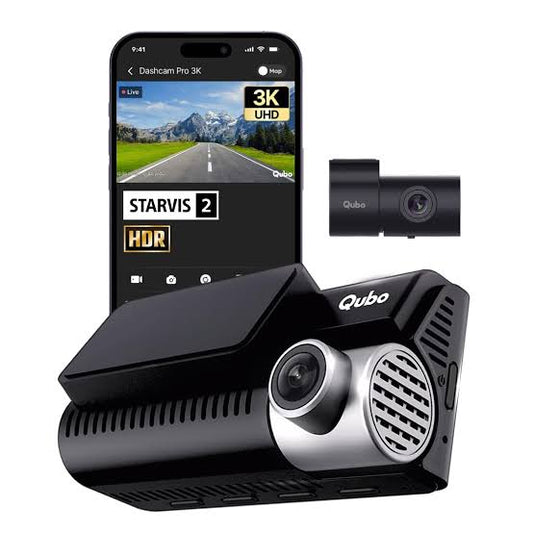 Qubo Dashcam N Series 3k starvis2 front + rear